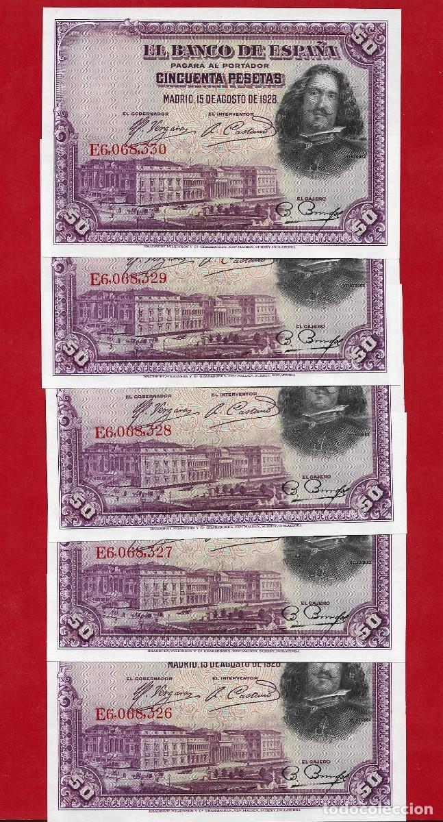Billetes espa&ntilde;oles: SPAIN P75 1x 50 PESETAS 1928 REPUBLICA SIN CIRCULAR SC/SC- UNC SERIE E
