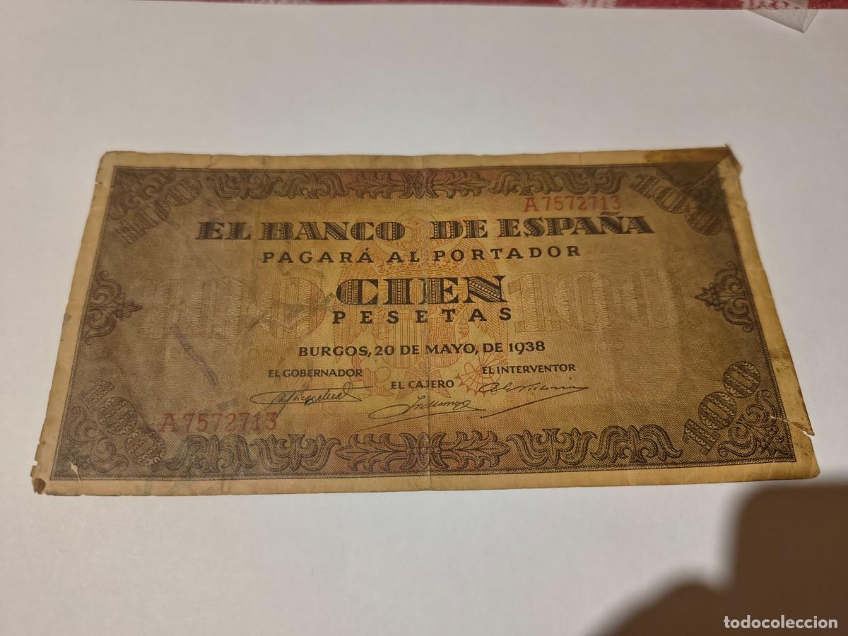 Billetes espa&ntilde;oles: Billete 100 pesetas 1938