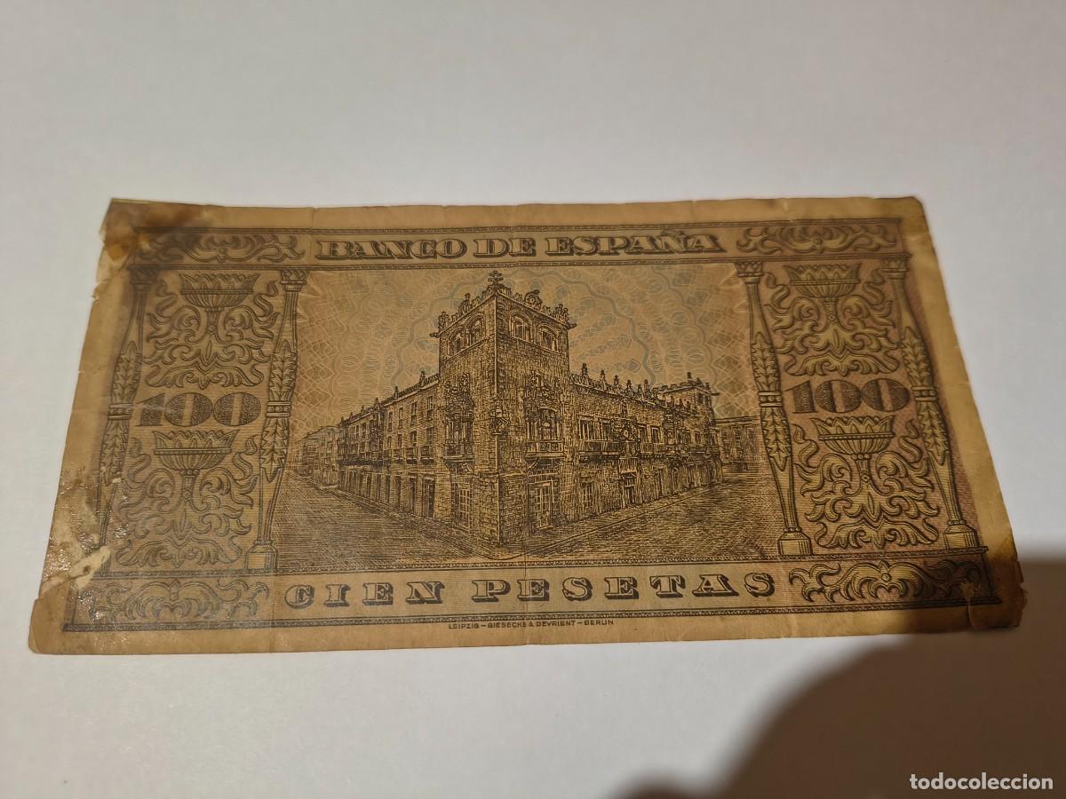 Billetes espa&ntilde;oles: Billete 100 pesetas 1938 - Foto 2