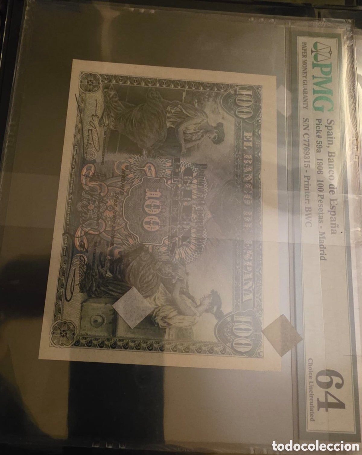 Billetes espa&ntilde;oles: 100 pesetas 1906 64 SC