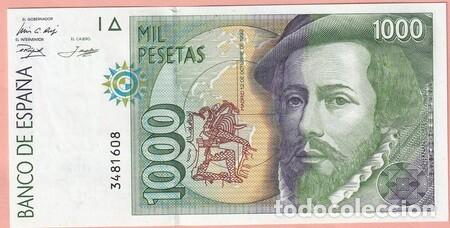 Billetes espa&ntilde;oles: Edifil: 483. 1.000 Ptas. de 1992. Sin serie. Sin circular.