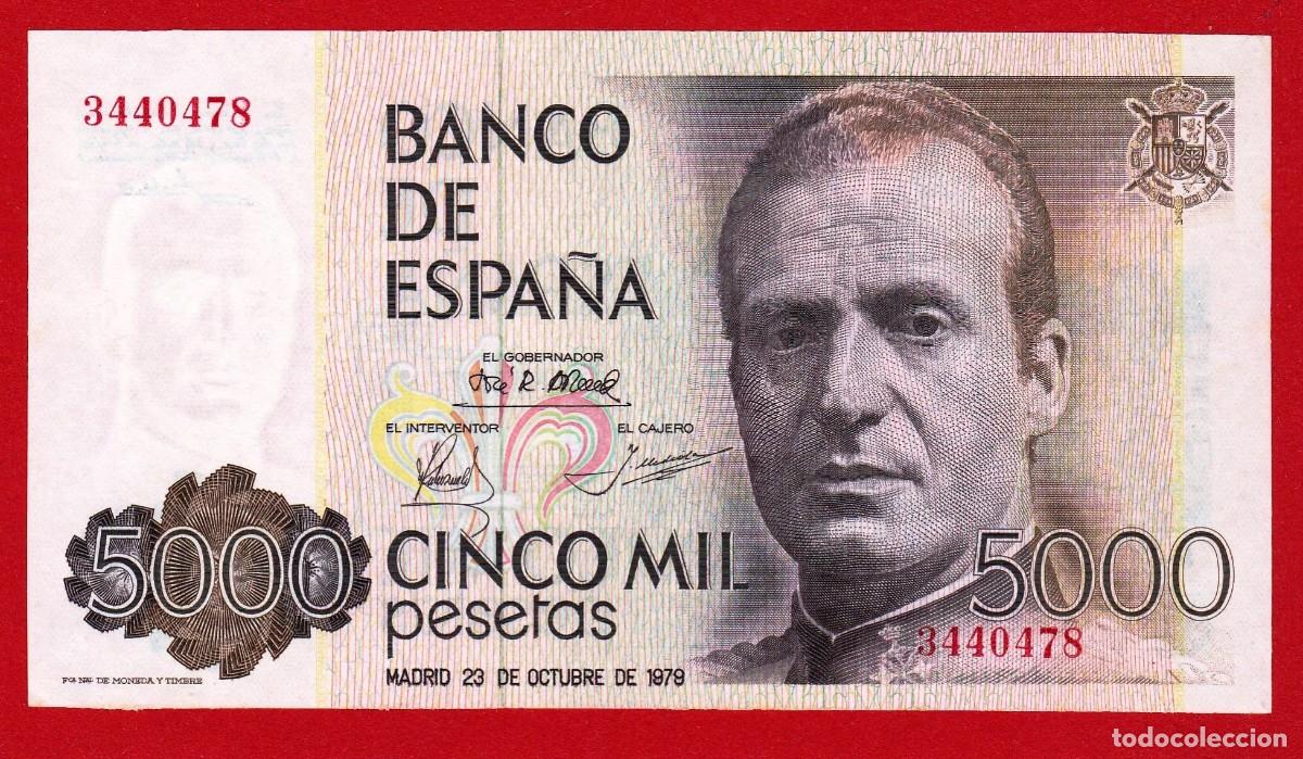 Billetes espa&ntilde;oles: 5000 Pesetas, 1979,Sin Serie, SC