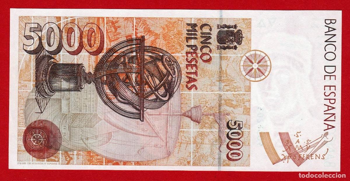 Billetes espa&ntilde;oles: 5000 Pesetas, 1992, Sin Serie, SC - Foto 2