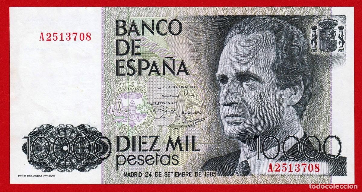 Billetes espa&ntilde;oles: 10000 Pesetas, 1985, Serie A, SC