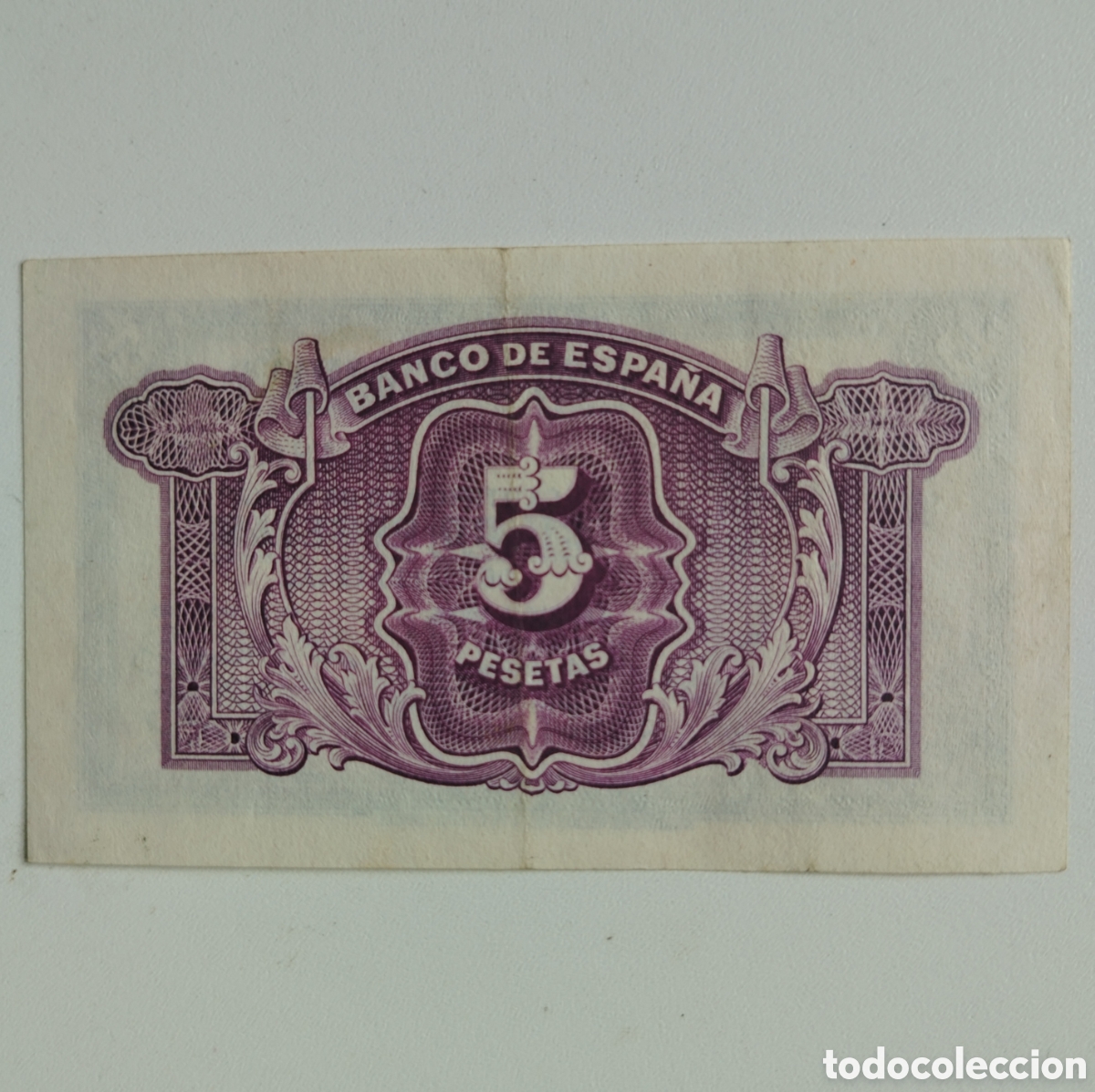 Billetes espa&ntilde;oles: Billete de 5 pesetas 1935 - Foto 2