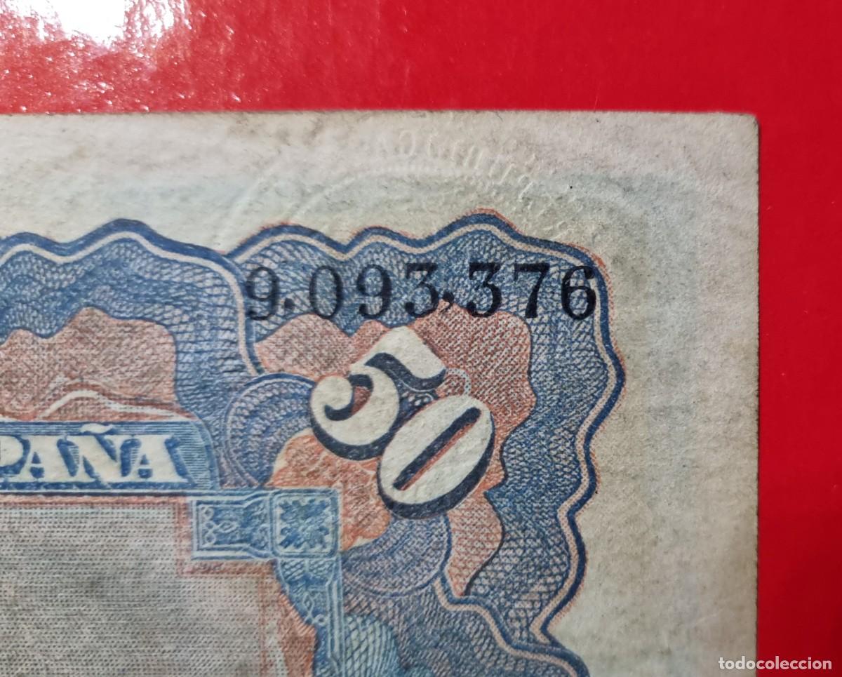 Billetes espa&ntilde;oles: SELLO SECO CL&Aacute;SICO ALEGOR&Iacute;AS RARO |SOLO ACEPTO PAYPAL| BILLETE 50 PESETAS 1907 LEER DESCRIPCION