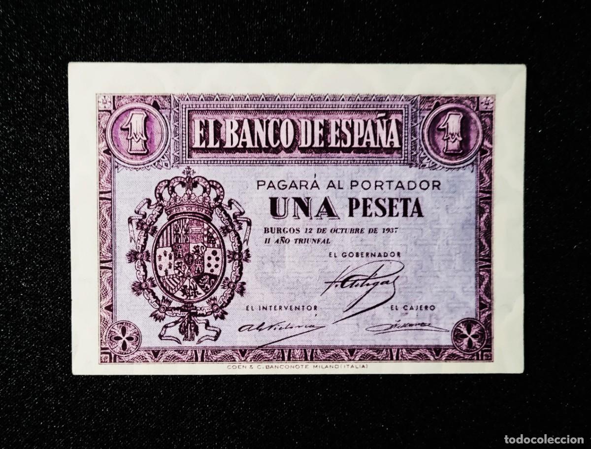 Billetes espa&ntilde;oles: ESTADO ESPA&Ntilde;OL SIN CIRCULAR SC |SOLO ACEPTO PAYPAL| BILLETE 1 PESETA 1937 LEER DESCRIPCION