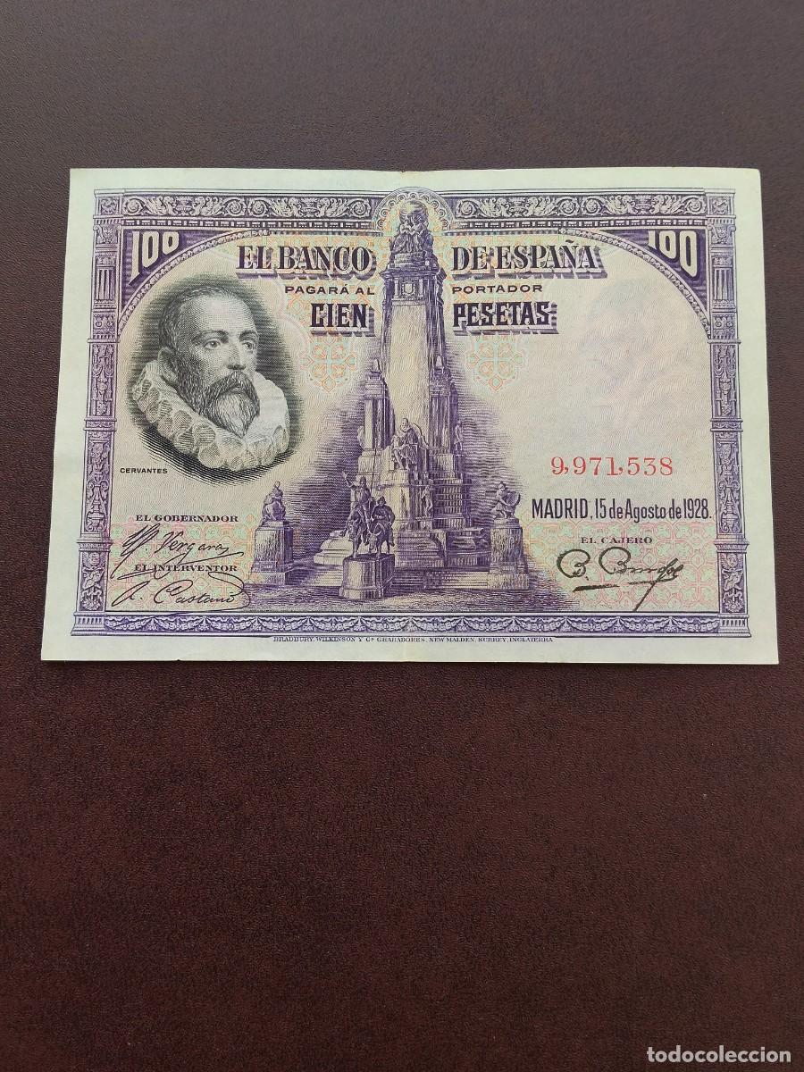 Billetes espa&ntilde;oles: BILLETE DE 100 PESETAS DE CERVANTES DEL A&Ntilde;O 1928.EN BUEN ESTADO!