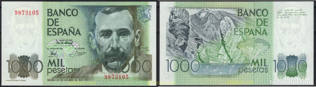 Billetes espa&ntilde;oles: 8452 ESPA&Ntilde;A 1979 1000 Pesetas 23 de octubre de 1979 - Benito Perez Galdos