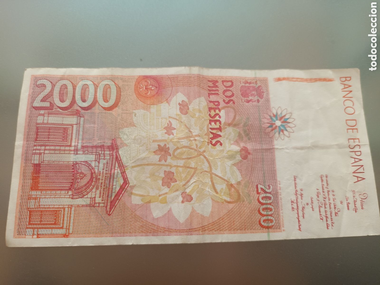 Billetes espa&ntilde;oles: BILLETE DE 2000 PESETAS DE ABRIL DE 1992 - Foto 2