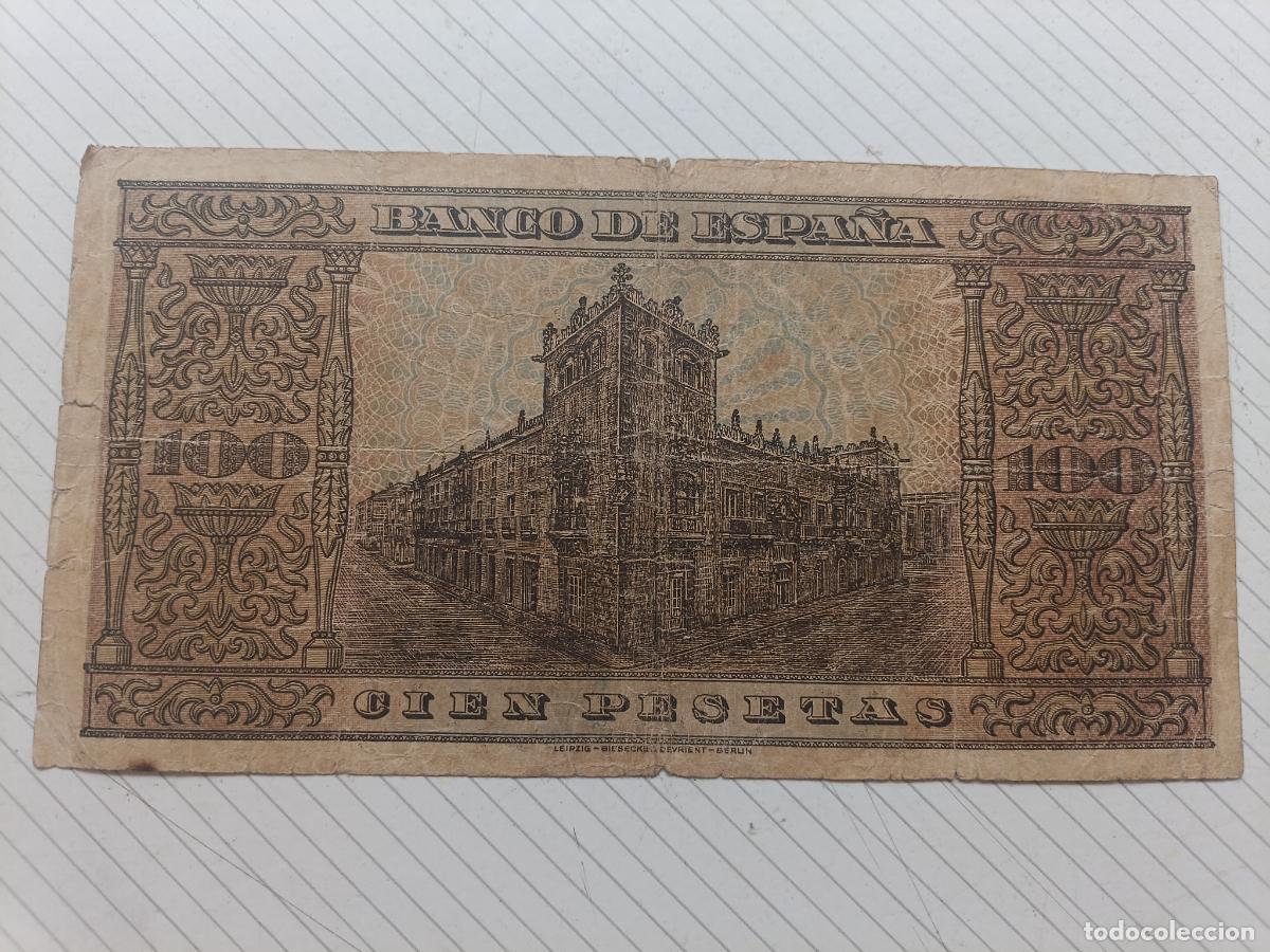 Billetes espa&ntilde;oles: ESPA&Ntilde;A 100 PESETAS DE 1938 - Foto 2