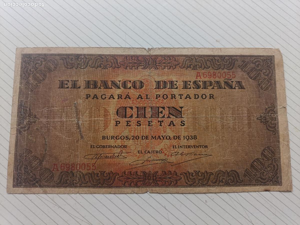 Billetes espa&ntilde;oles: ESPA&Ntilde;A 100 PESETAS DE 1938