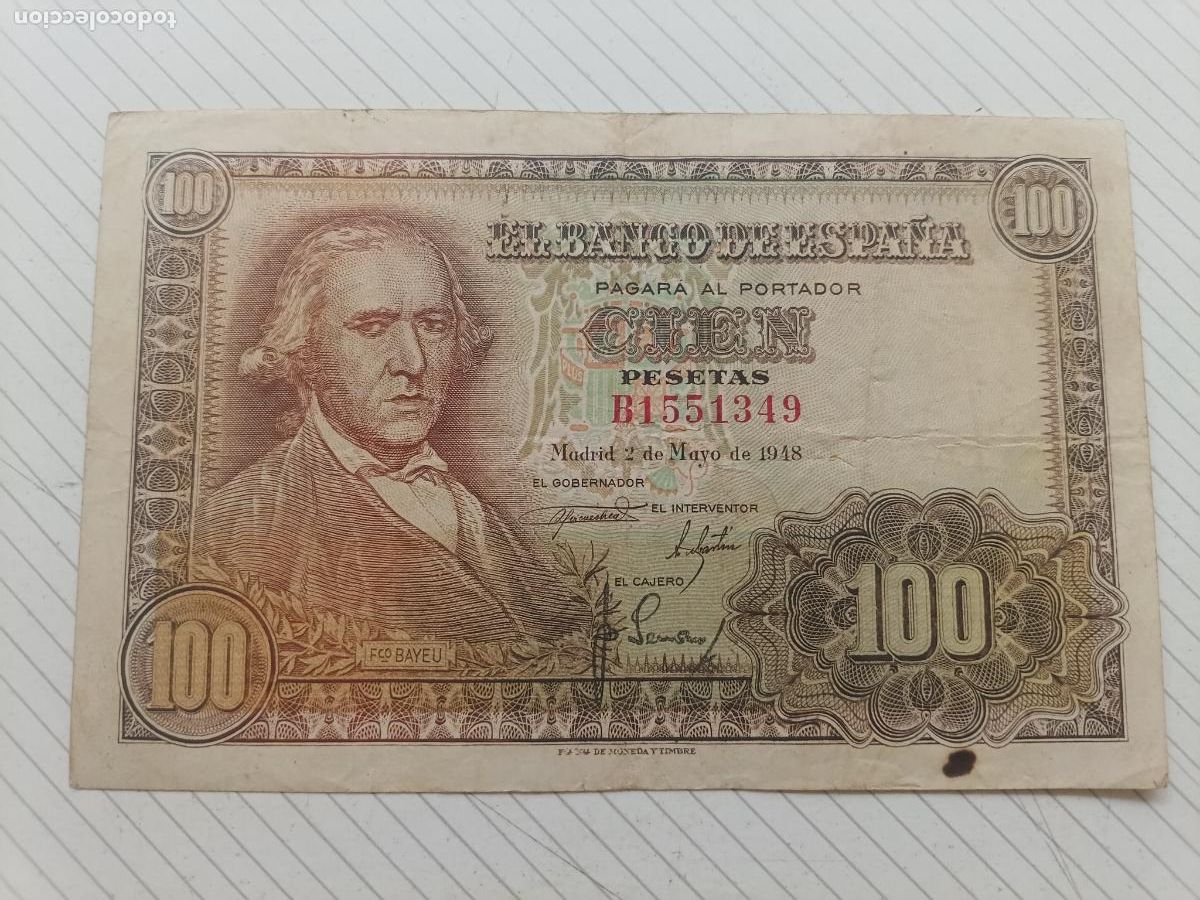 Billetes espa&ntilde;oles: ESPA&Ntilde;A 100 PESETAS DE 1948