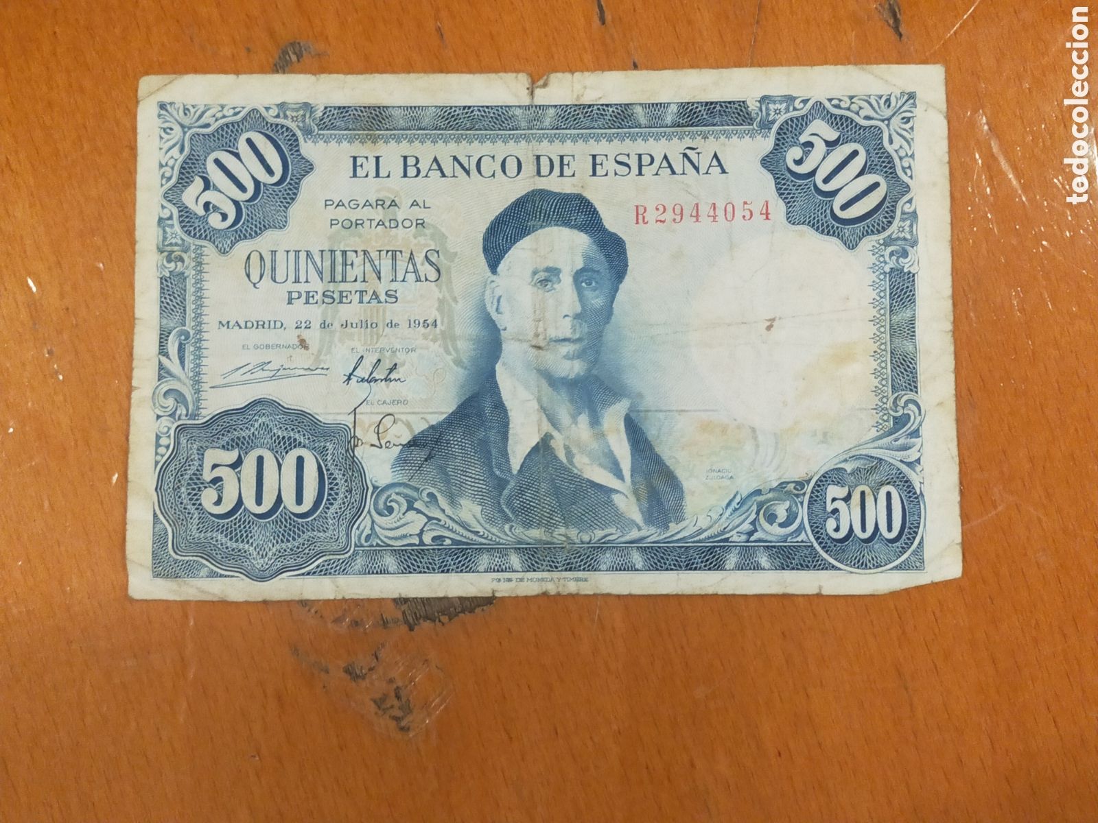 Billetes espa&ntilde;oles: Billete 500 pesetas Ignacio de Zuloaga