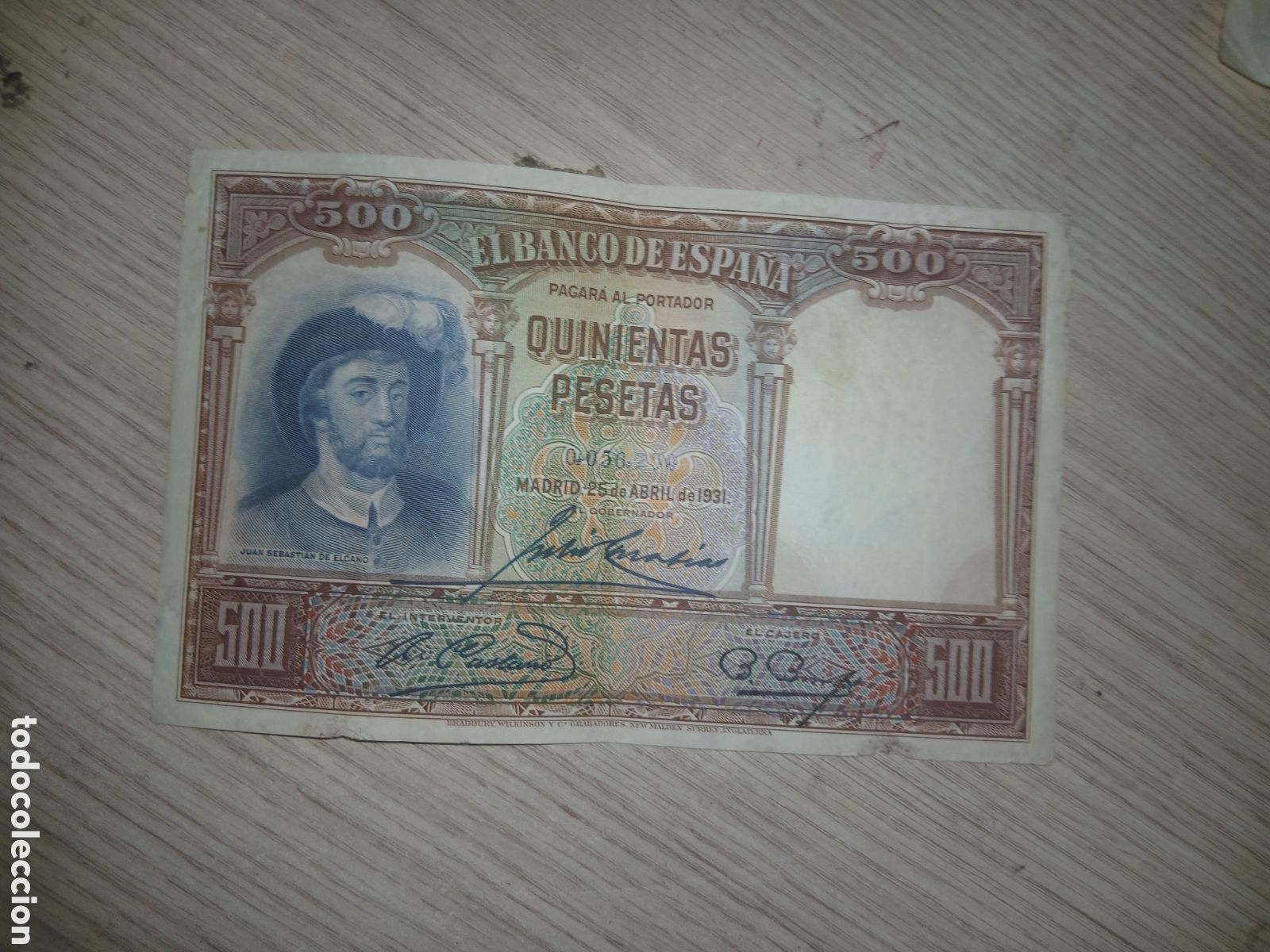 Billetes espa&ntilde;oles: 500 PESETAS 1931,,VER FOTOS