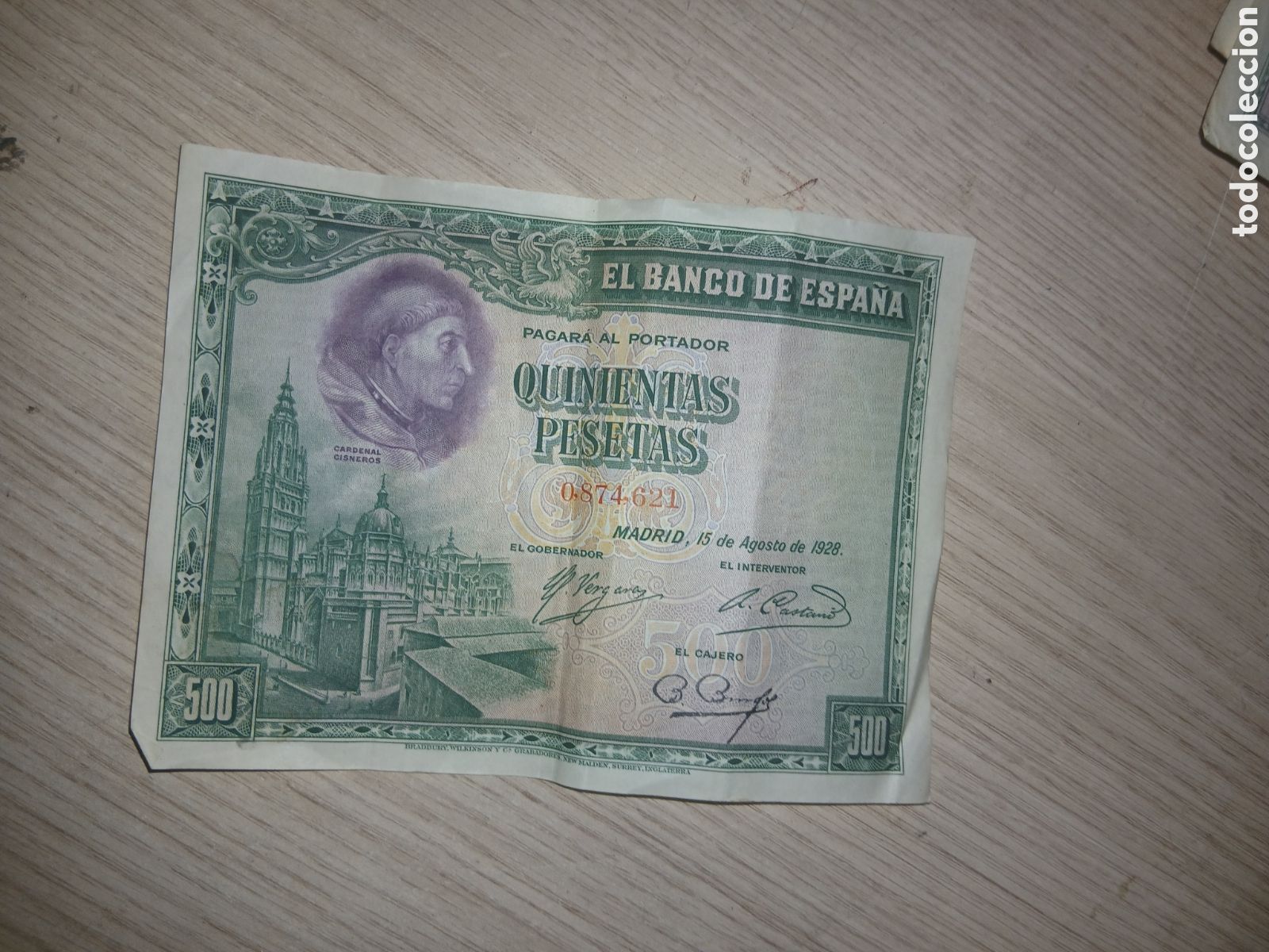 Billetes espa&ntilde;oles: 500 PESETAS 1928,,VER FOTOS