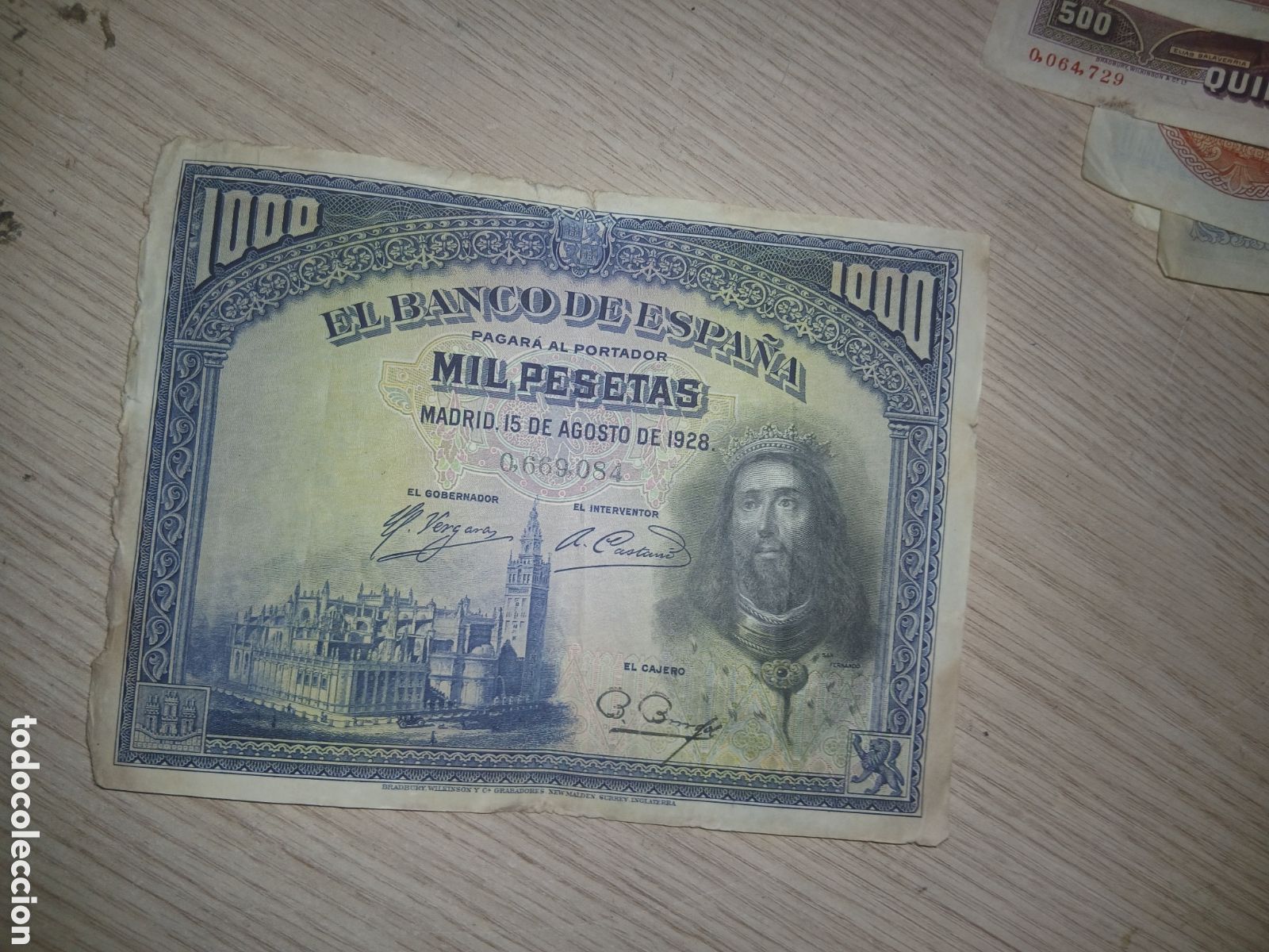 Billetes espa&ntilde;oles: 1000 PESETAS 1928,,VER FOTOS