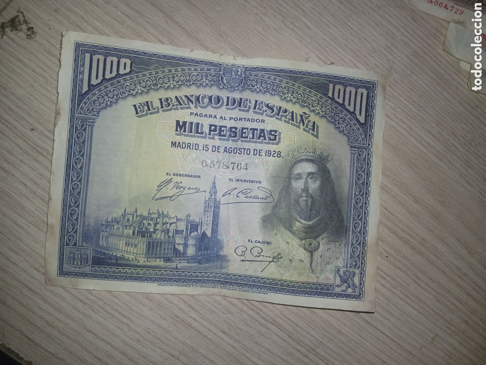 Billetes espa&ntilde;oles: 1000 PESETAS 1928,,VER FOTOS