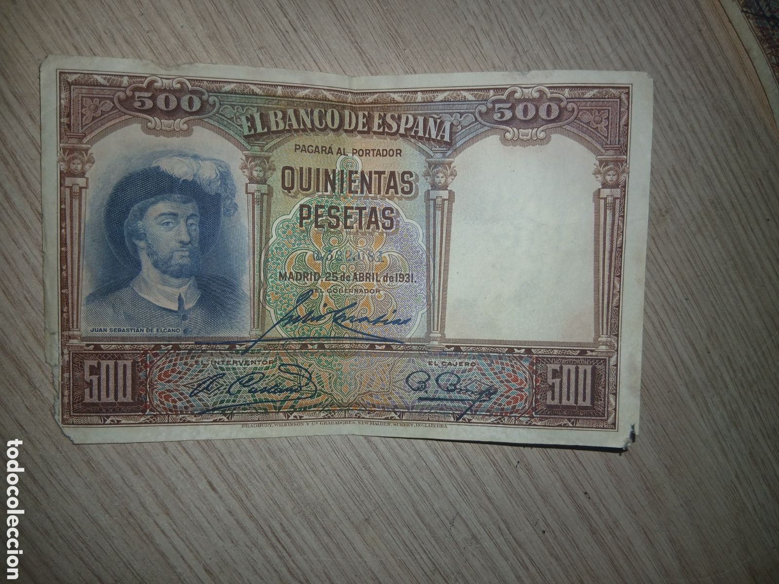 Billetes espa&ntilde;oles: 500 PESETAS 1931,,VER FOTOS