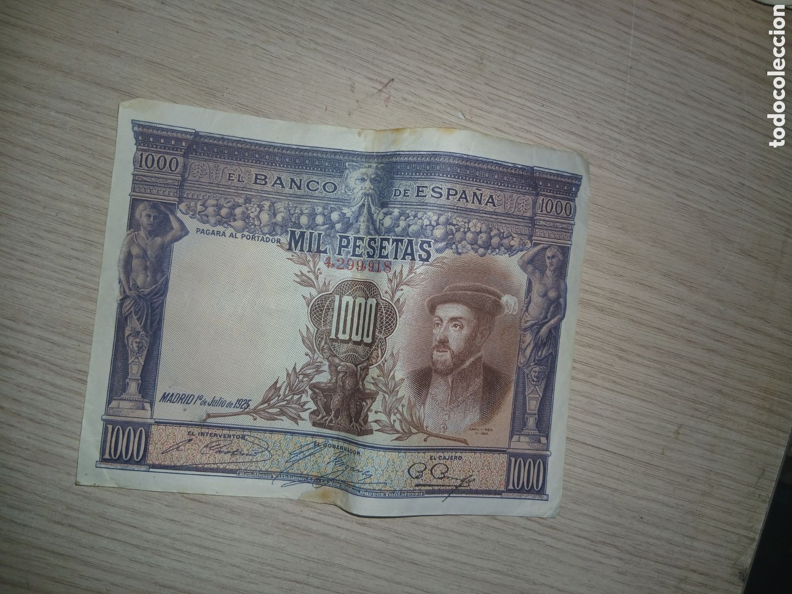 Billetes espa&ntilde;oles: 1000 PESETAS 1928,,VER FOTOS
