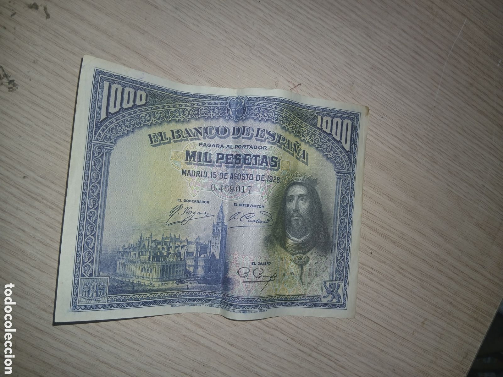 Billetes espa&ntilde;oles: 1000 PESETAS 1928,,VER FOTOS