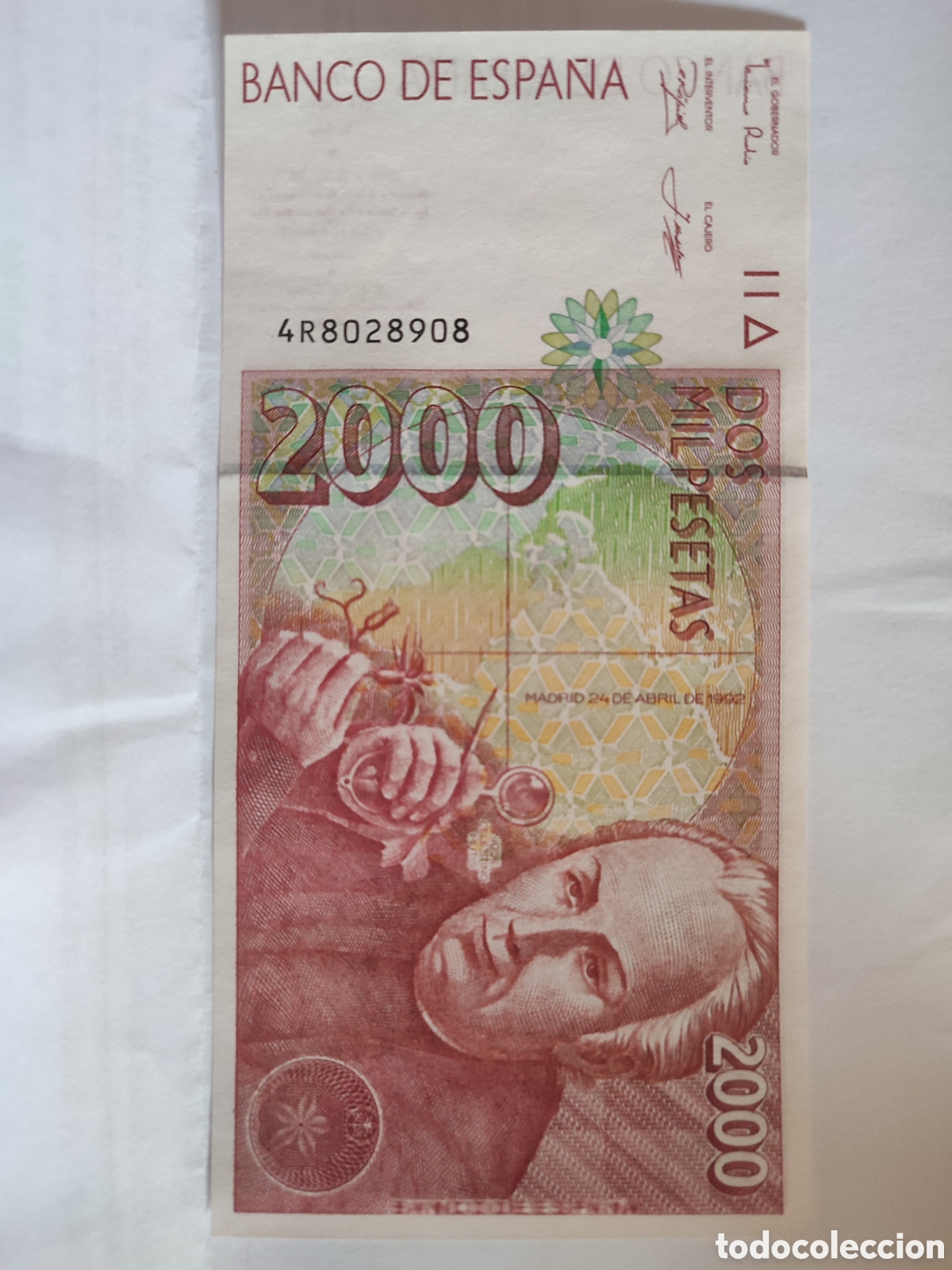 Billetes espa&ntilde;oles: Billete de 2000 pesetas de 1992 sin circular