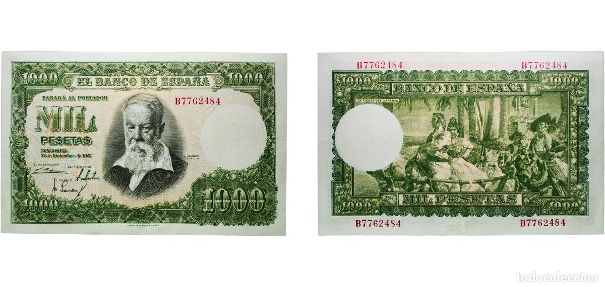 Billetes espa&ntilde;oles: Spain Nationalist Government 1951 1000 Pesetas Paper (39438000) XF P 143a