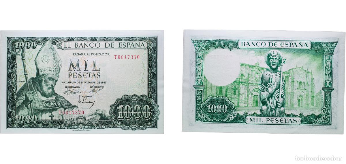 Billetes espa&ntilde;oles: Spain Nationalist Government 1965 1000 Pesetas Paper UNC P 151a.2