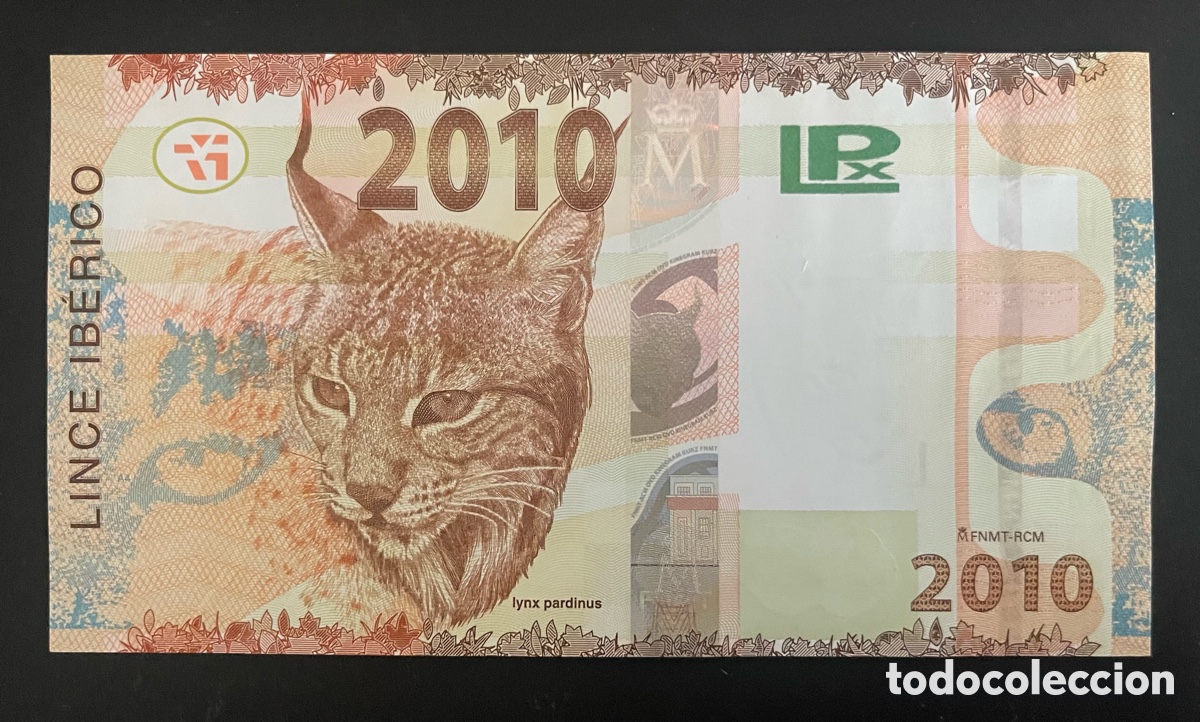 Billetes espa&ntilde;oles: CMC PRUEBA FMNT LINCE IBERICO 2010 TEST NOTE SC