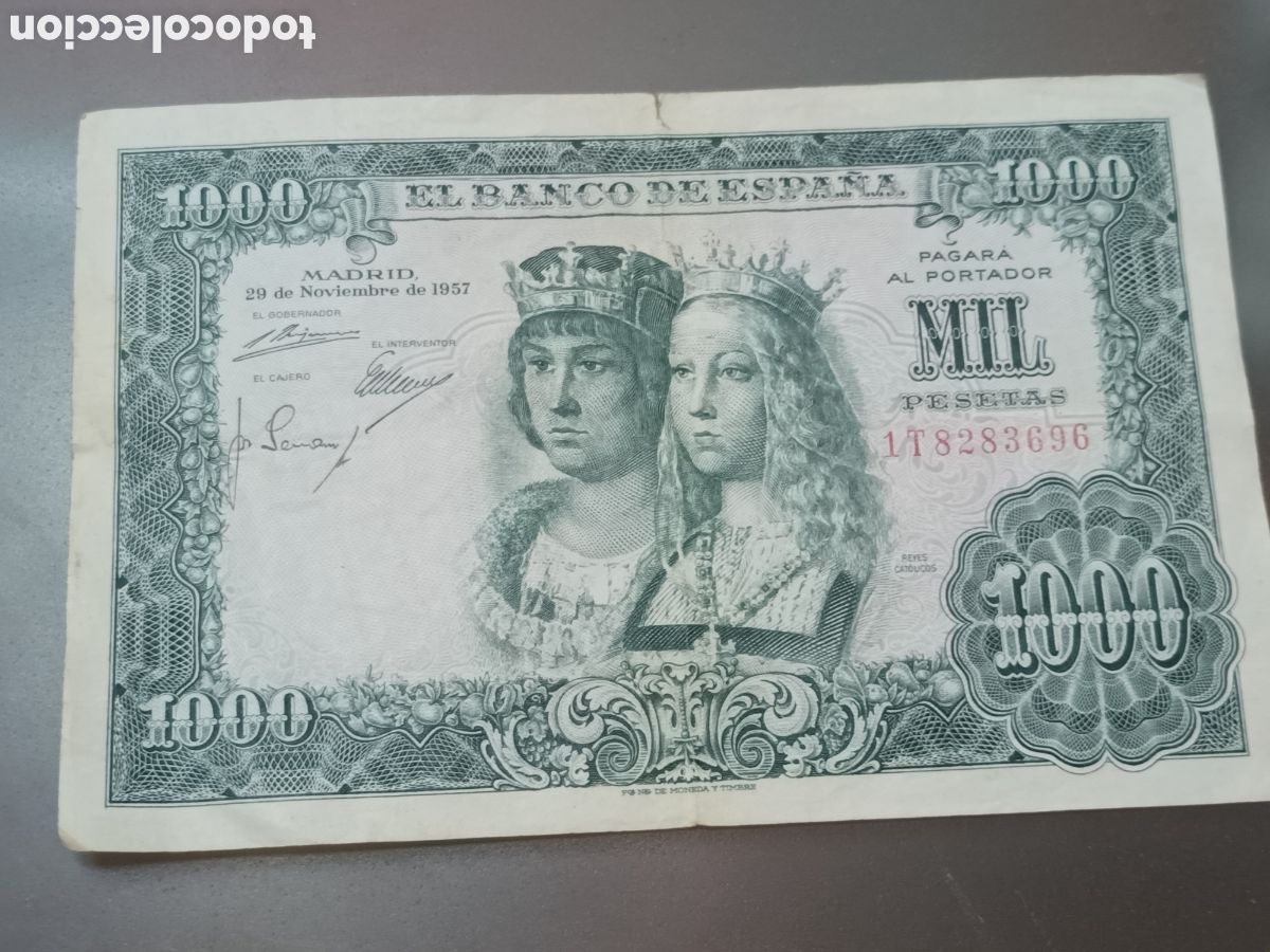 Billetes espa&ntilde;oles: BILLETE DE 1000 PESETAS DE 29 DE NOVIEMBRE DE 1957