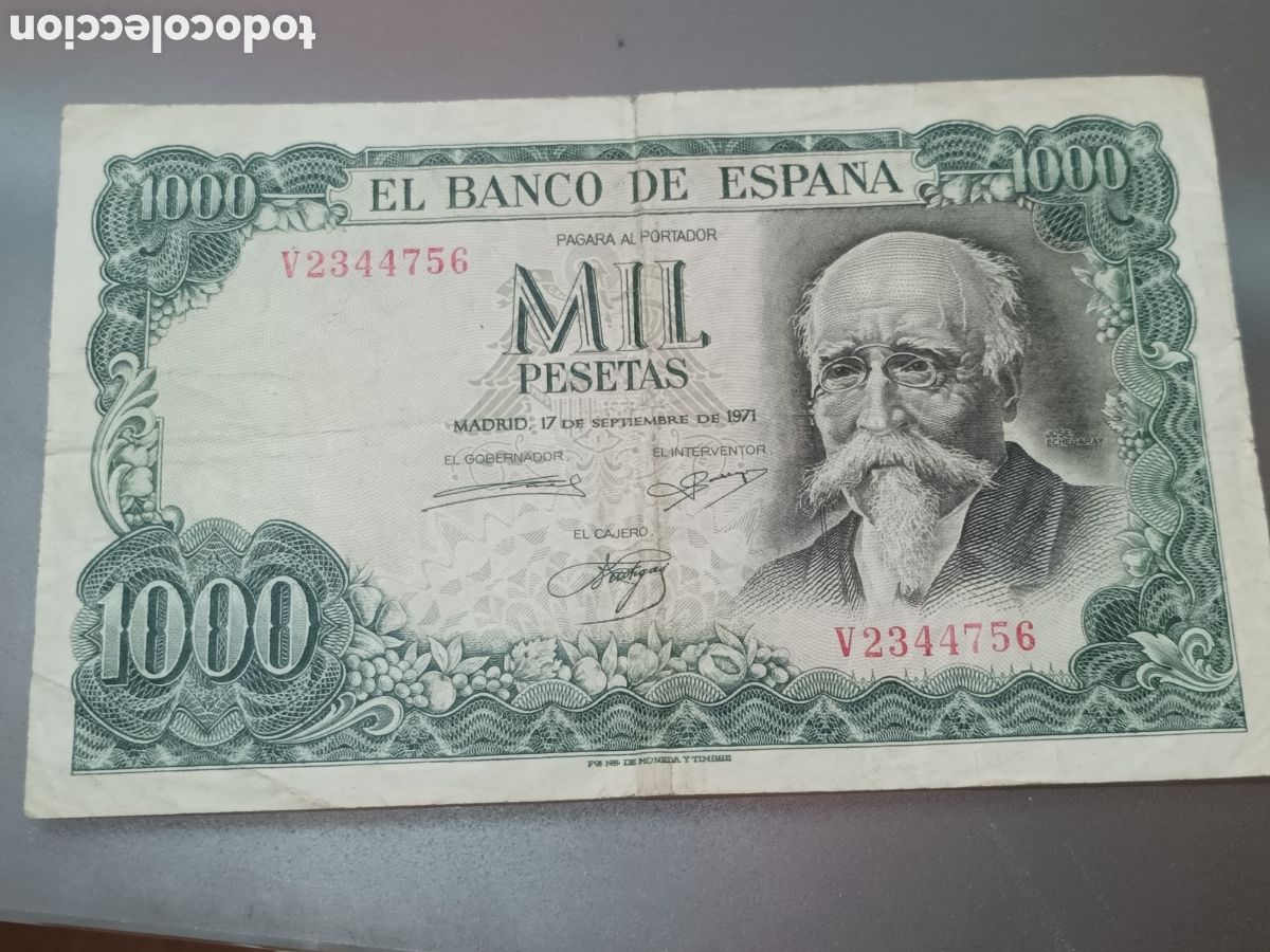 Billetes espa&ntilde;oles: BILLETE DE 1000 PESETAS DE 17 DE SEPTIEMBRE DE 1971