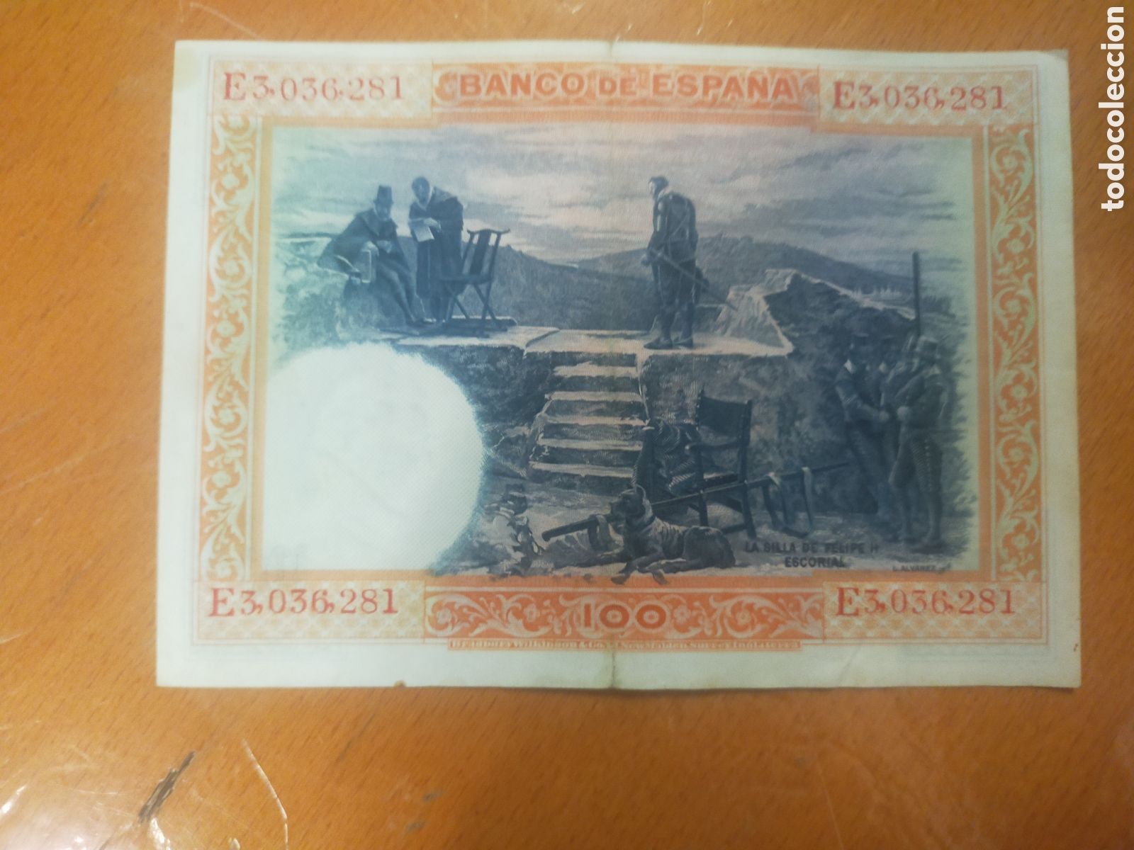 Billetes espa&ntilde;oles: Billete 100 pesetas 1925 serie E - Foto 2
