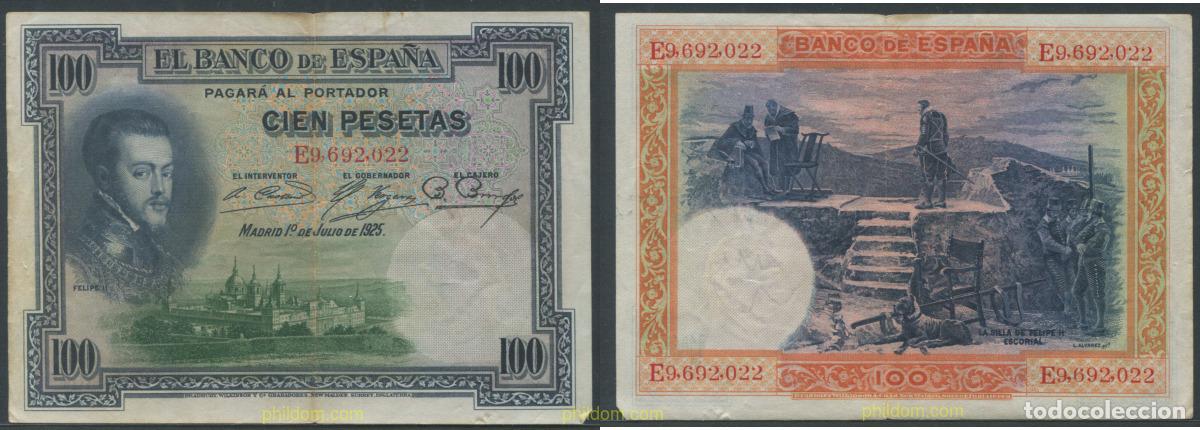 Billetes espa&ntilde;oles: 11275 ESPA&Ntilde;A 1925 100 Pesetas Alfonso XIII 1 de julio de 1925