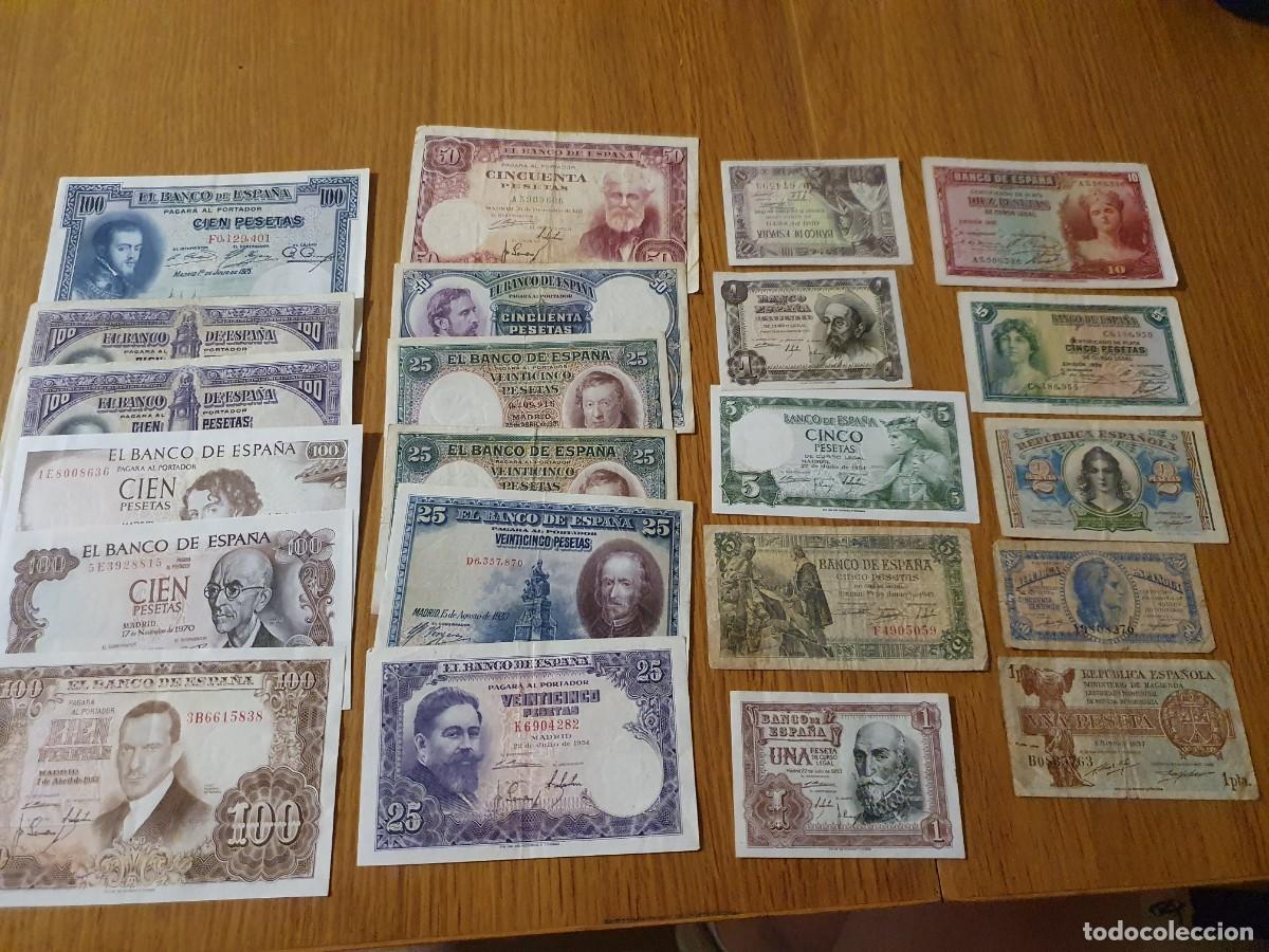 Billetes espa&ntilde;oles: Lote 22 billetes de pesetas - 50 1951 y otros - Espa&ntilde;a antiguos