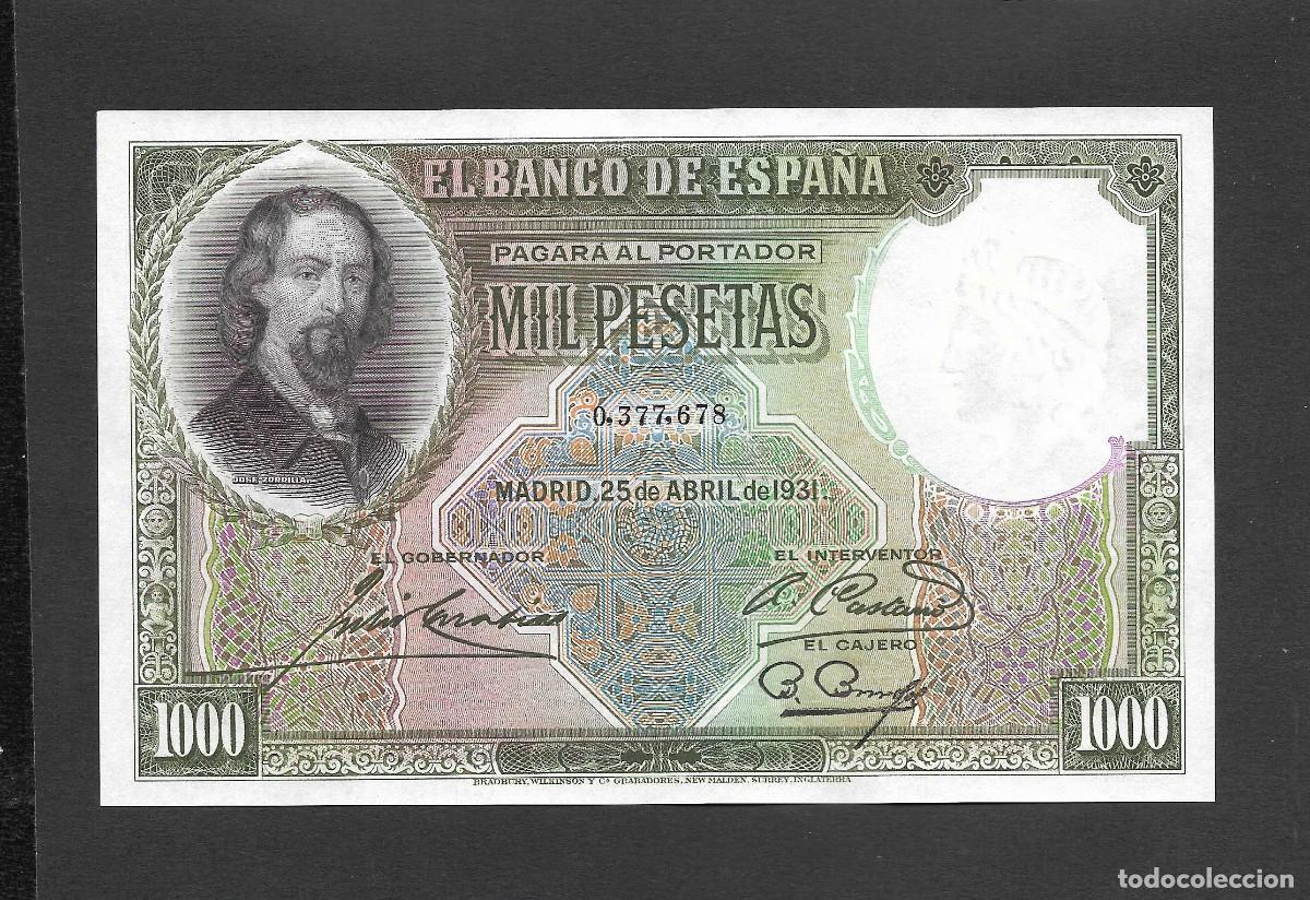 Banconote spagnole: 1000 PESETAS 1931 SIN SERIE S/C