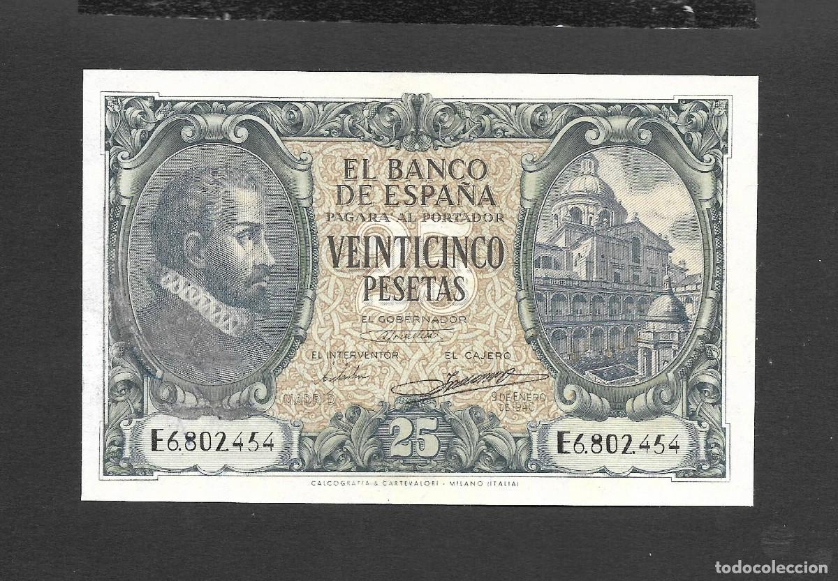 Billetes espa&ntilde;oles: 25 PESETAS 1940 SERIE E EBC+