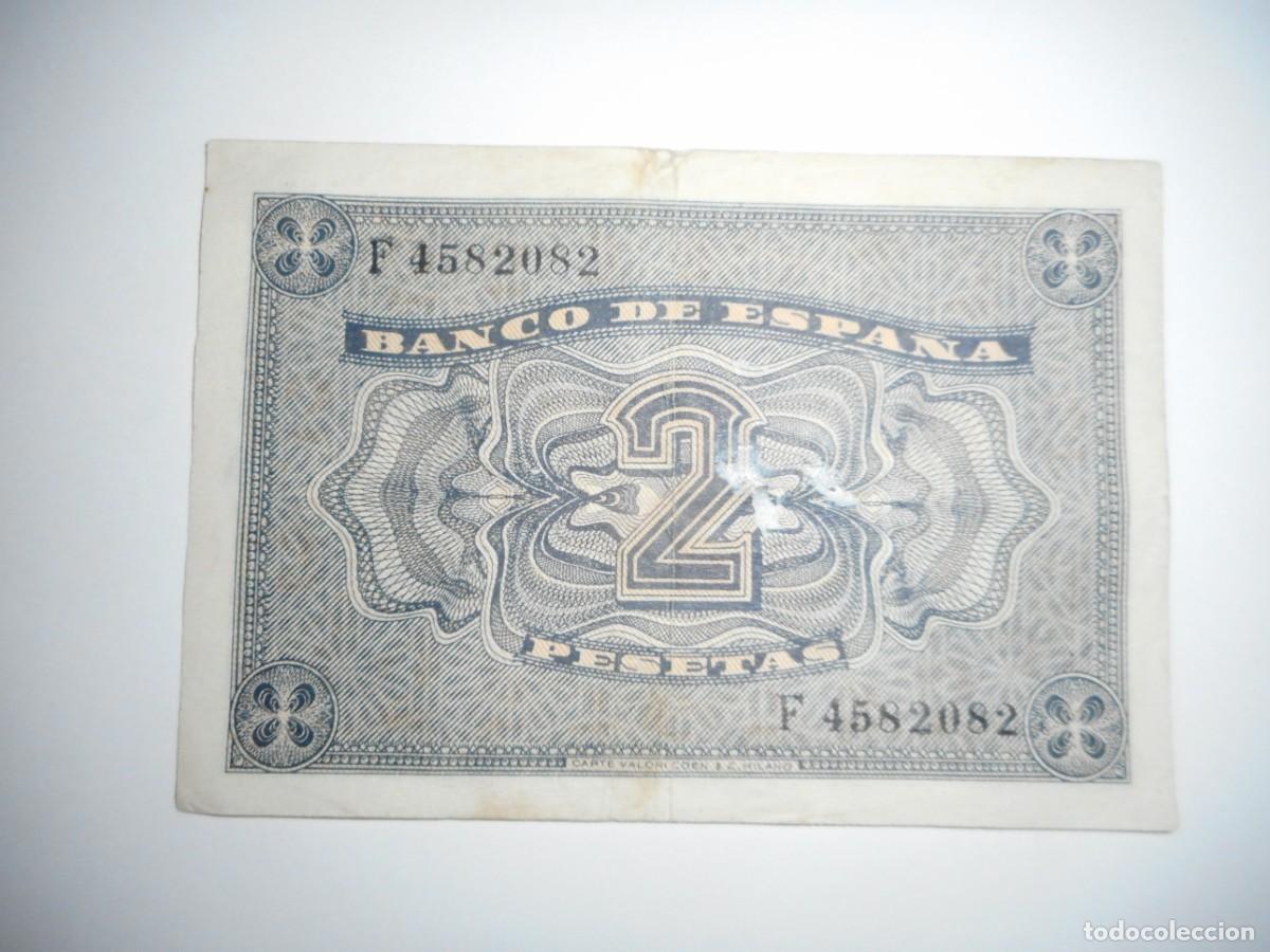 Billetes espa&ntilde;oles: 2 PESETAS ABRIL 1938 / MBC+ - Foto 2