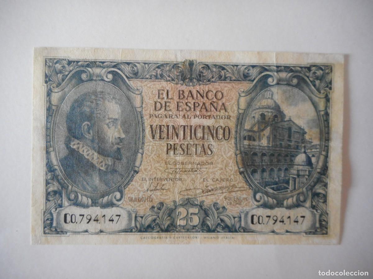 Billetes espa&ntilde;oles: 25 PESETAS ENERO 1940 / MBC+