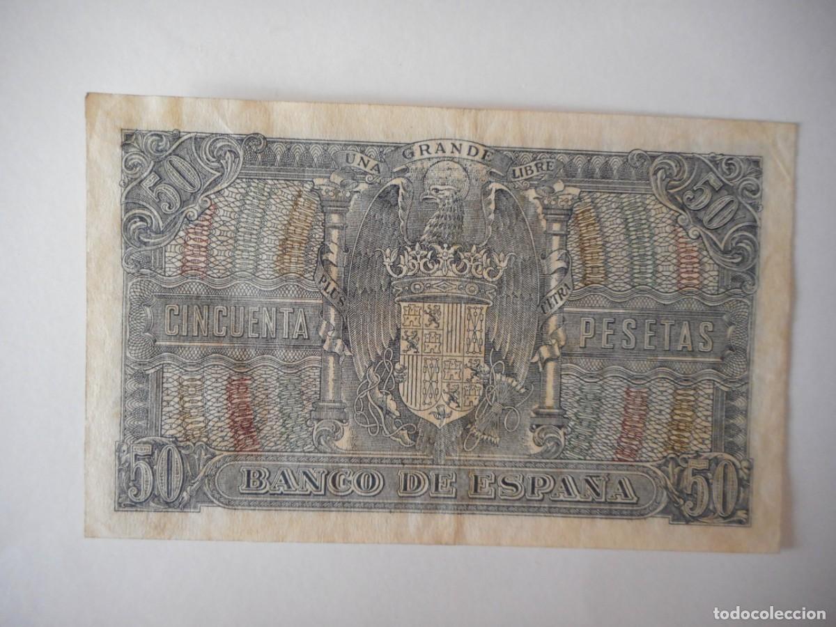 Billetes espa&ntilde;oles: 50 PESETAS ENERO 1940 / MBC++ - Foto 2
