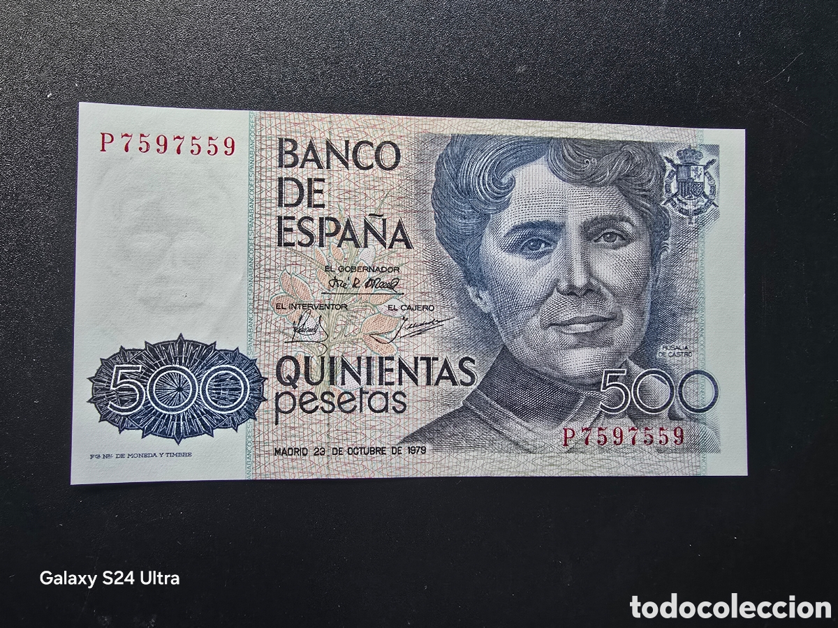 Billetes espa&ntilde;oles: 500 PESETAS DE 1979..... SERIE P.....SIN CIRCULAR-.....ES EL DE LAS FOTOS