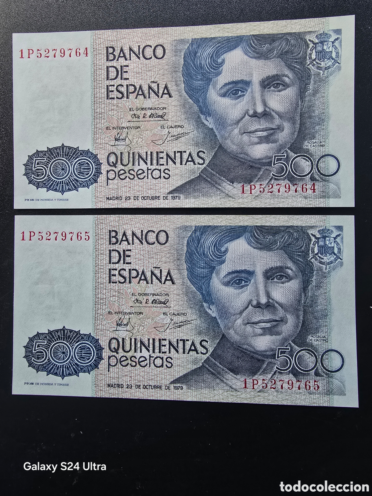 Billetes espa&ntilde;oles: PAREJA CORRELATIVA DE 500 PESETAS DE 1979..... SERIE 1P.....SIN CIRCULAR-.....ES EL DE LAS FOTOS