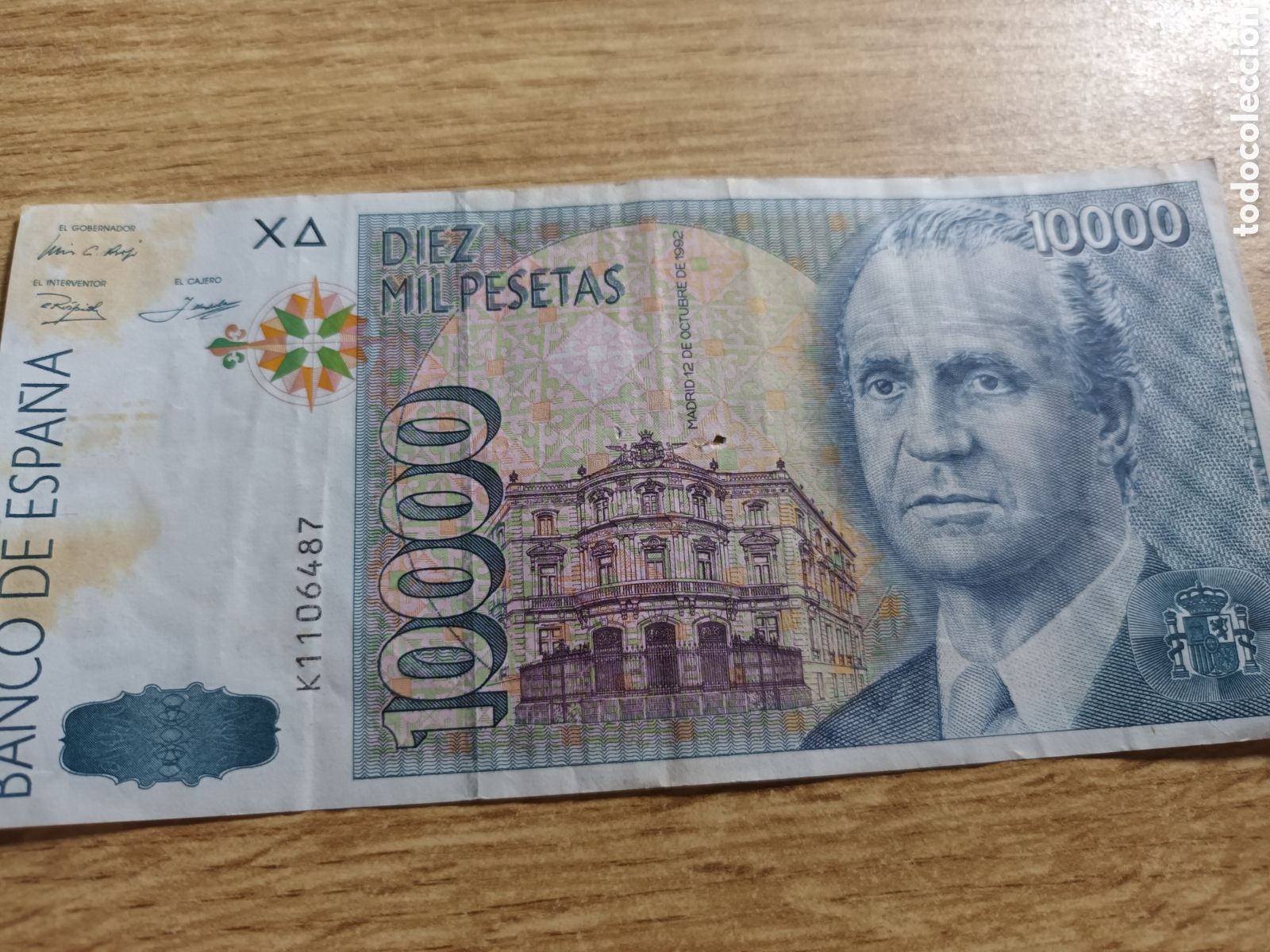 Billetes espa&ntilde;oles: BILLETE DE 10000 PESETAS DE 12 DE OCTUBRE DE 1992