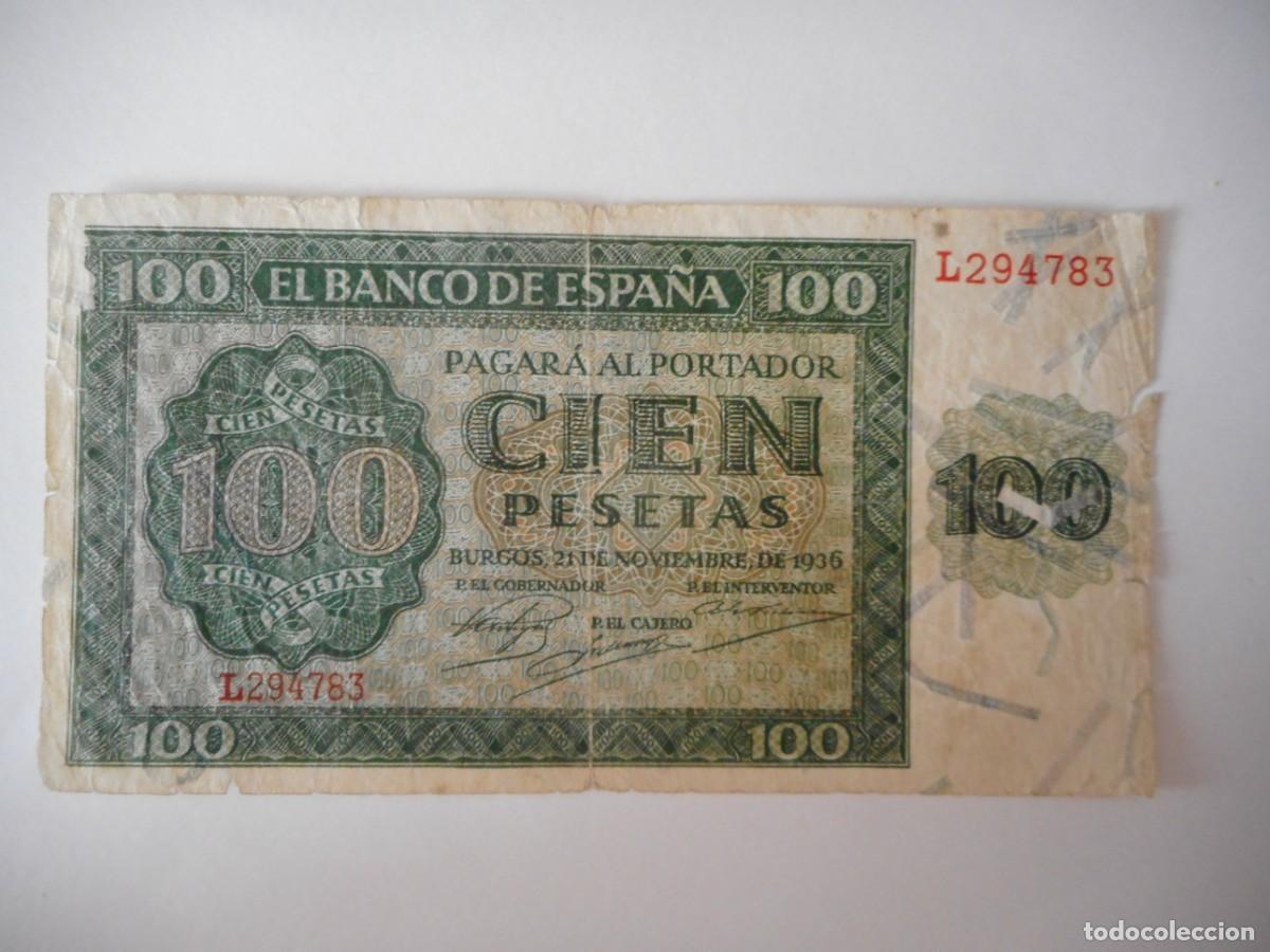 Billetes espa&ntilde;oles: 100 PESETAS NOVIEMBRE 1936 / BC