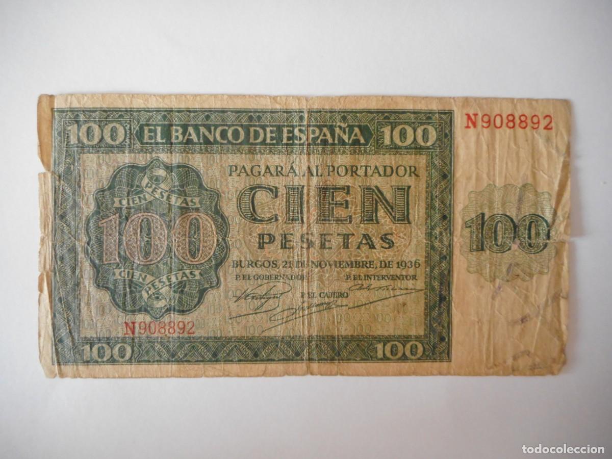 Billetes espa&ntilde;oles: 100 PESETAS NOVIEMBRE 1936 / BC