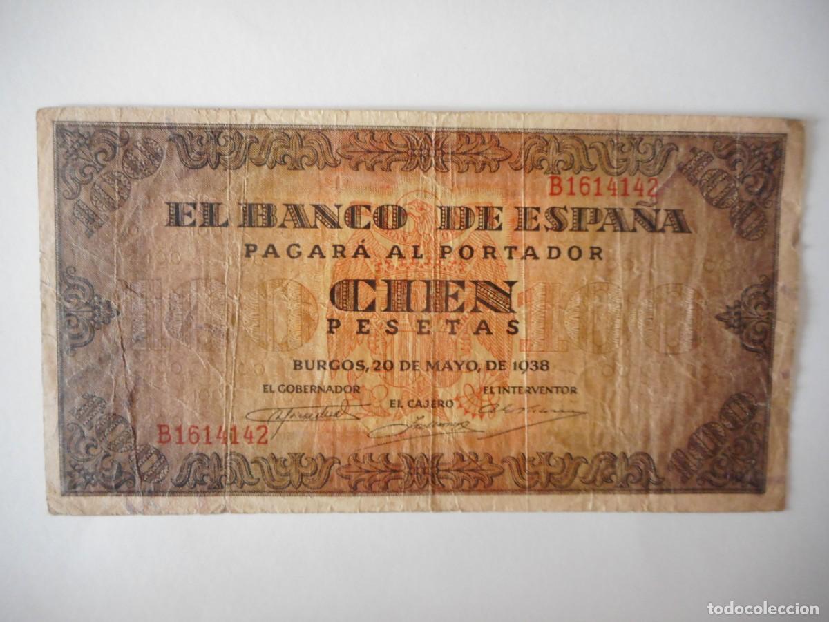 Billetes espa&ntilde;oles: 100 PESETAS MAYO 1938 / MBC-