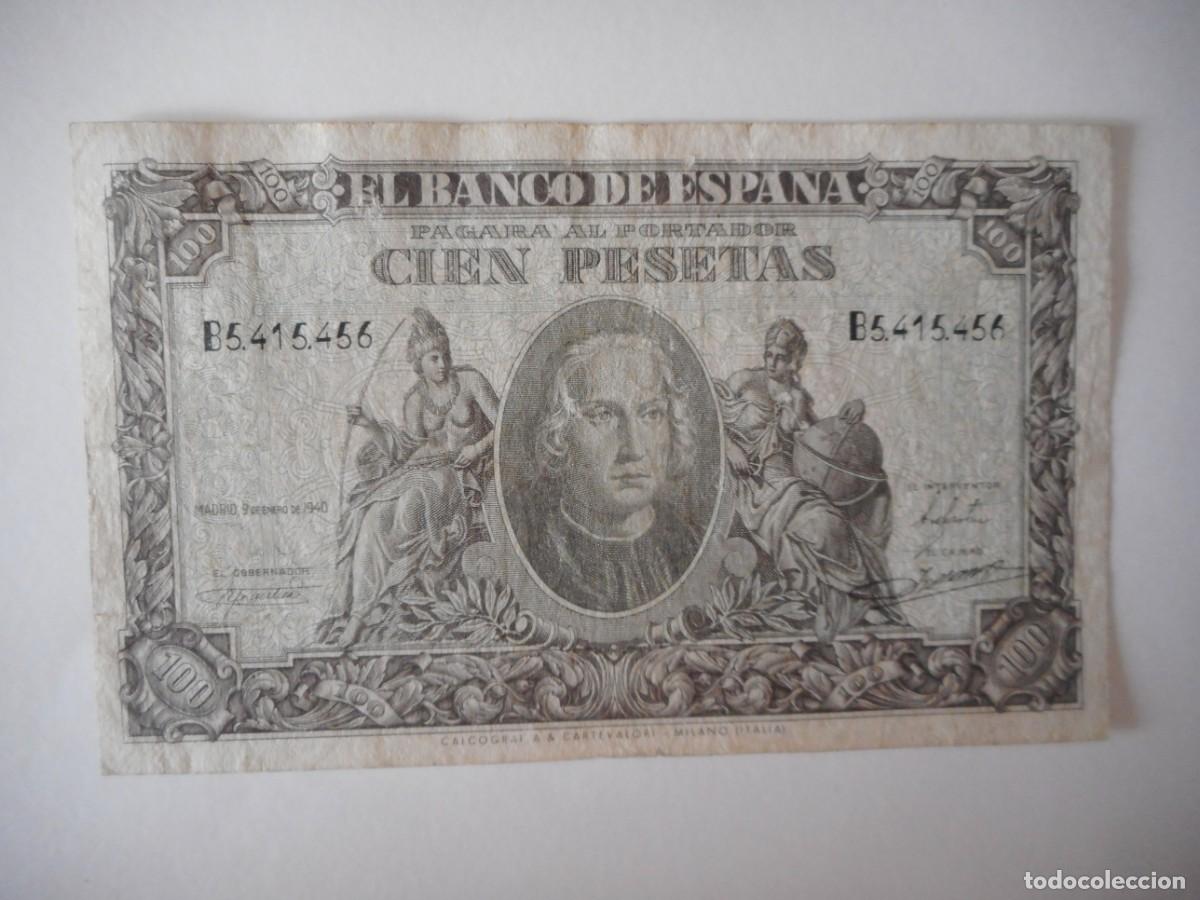 Billetes espa&ntilde;oles: 100 PESETAS ENERO 1940 / BC+
