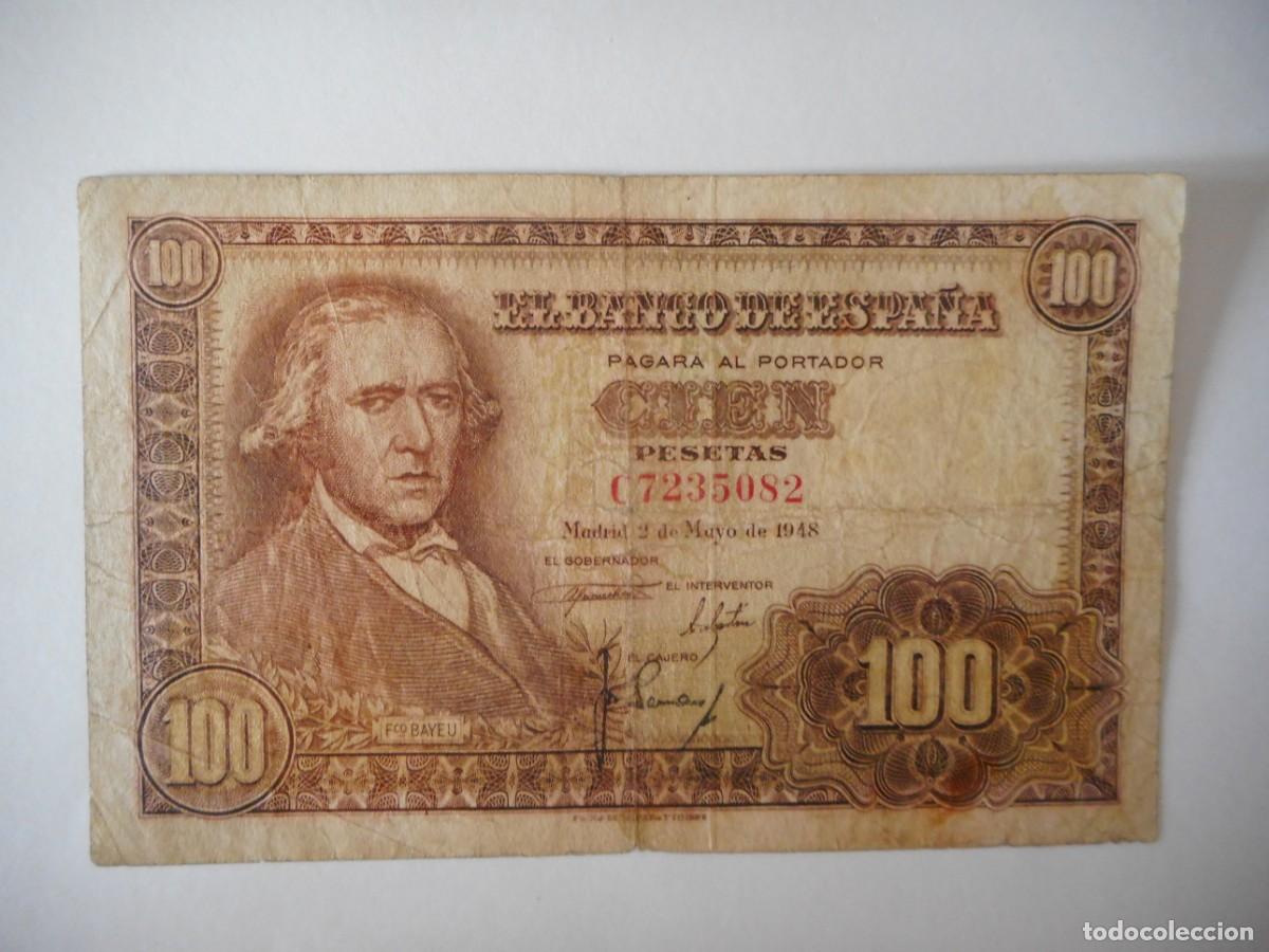 Billetes espa&ntilde;oles: 100 PESETAS MAYO 1948 / BC+