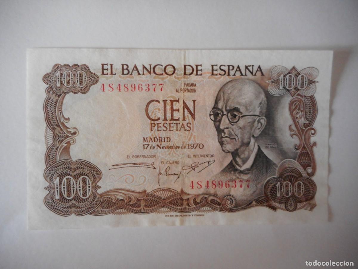 Billetes espa&ntilde;oles: 100 PESETAS NOVIEMBRE 1970/ EBC