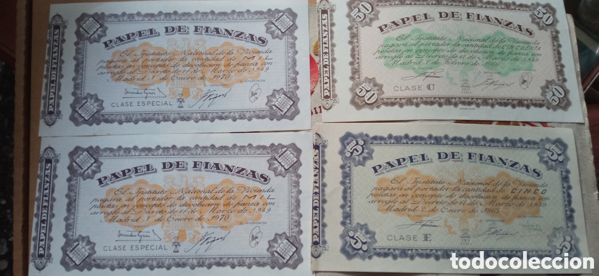 Billetes espa&ntilde;oles: Papel finanzas lote 1970,1965 y 1966