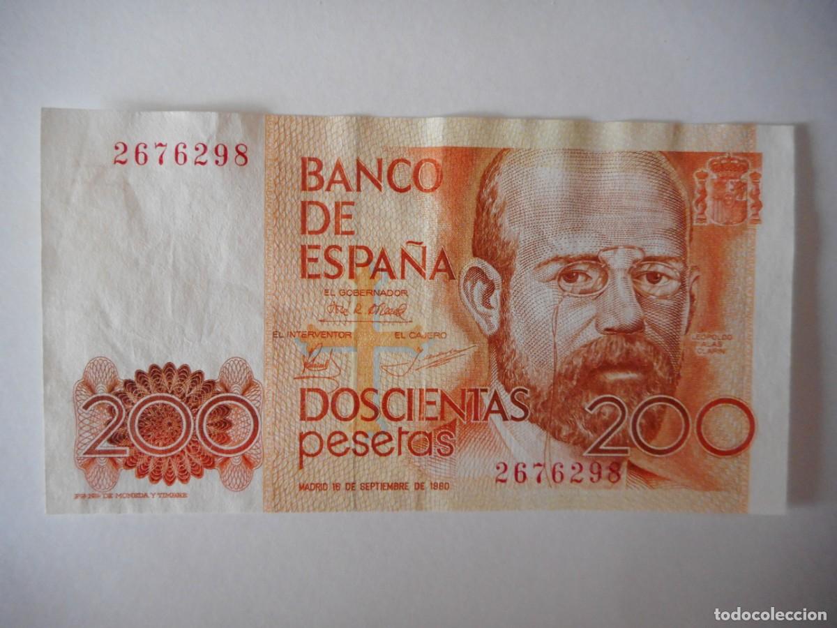 Billetes espa&ntilde;oles: 200 PESETAS SEPTIEMBRE 1980 / EBC SIN SERIE